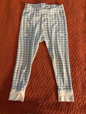 Children's blue & White Gingham Pajama bottoms  - Roller Rabbit 24 months